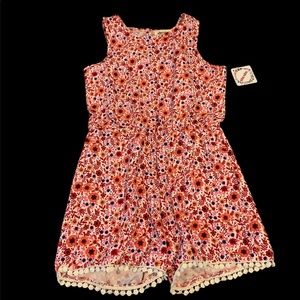 ShoSho brand Girls Boho Multicolor floral Romper